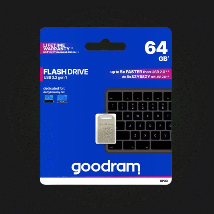 ფლეშ მეხსიერება: Goodram UPO3-064OSOR11 64GB - Image 1