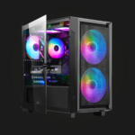 ქეისი: Segotep Gremlin1 Black + 3 RGB Cooler