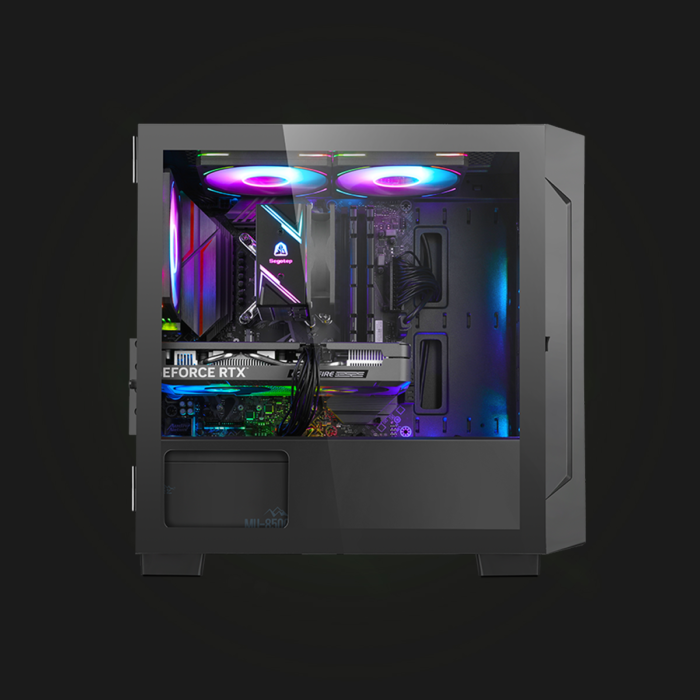 ქეისი: Segotep Gremlin1 Black + 3 RGB Cooler - Image 4