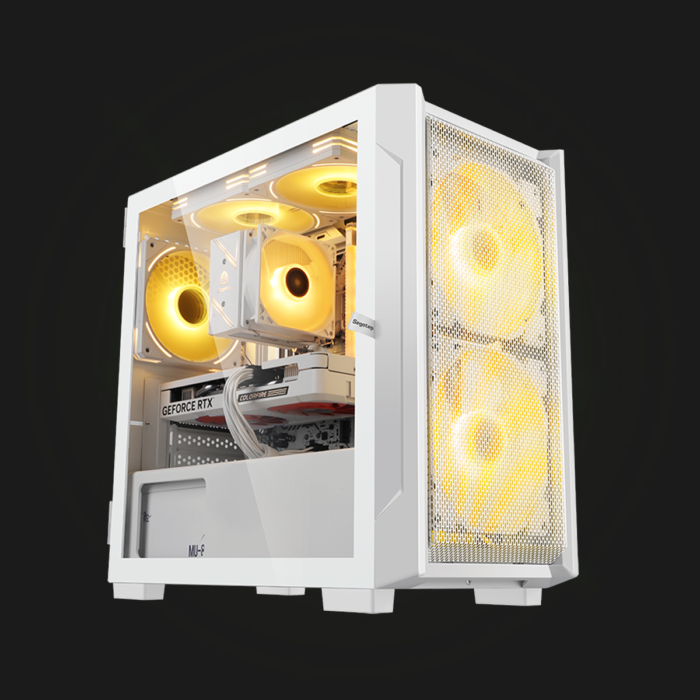 ქეისი: Segotep Gremlin1 White + 3 RGB Cooler - Image 4