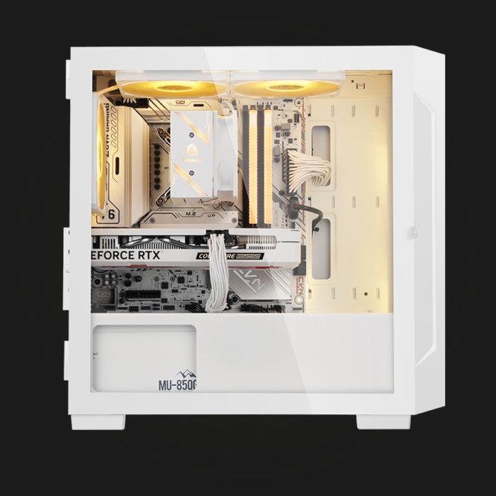 ქეისი: Segotep Gremlin1 White + 3 RGB Cooler - Image 3