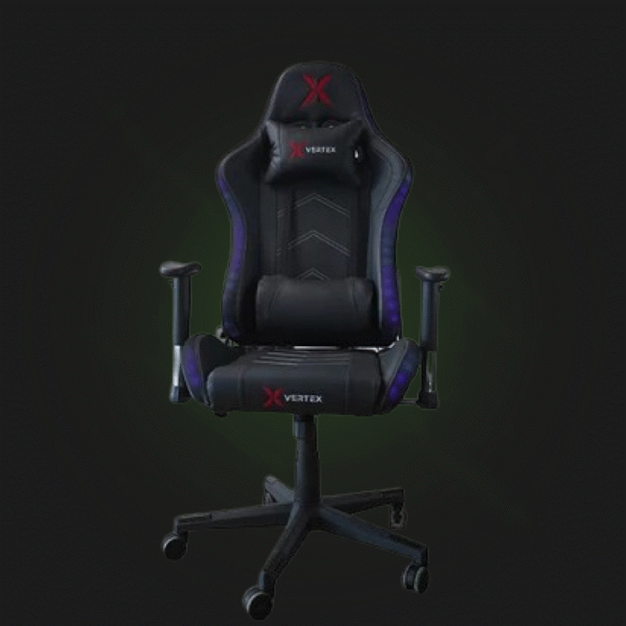 გეიმერული სავარძელი: Vertex Illidan Gaming Chair RGB Black - Image 1