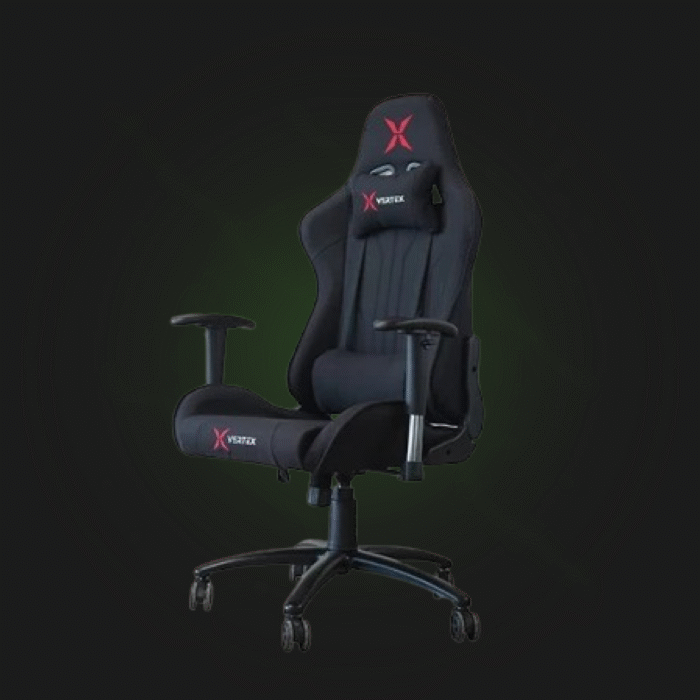 გეიმერული სავარძელი: Vertex Turu Gaming Chair Black Fabric - Image 1
