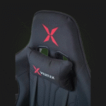 გეიმერული სავარძელი: Vertex Turu Gaming Chair Black Fabric - Image 3