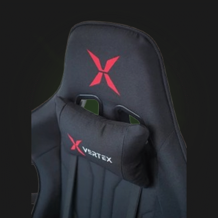 გეიმერული სავარძელი: Vertex Turu Gaming Chair Black Fabric - Image 3