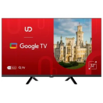 ტელევიზორი: UDTV 32"(81cm)/ UD 32GW5210 Google TV 16:9 1366x768 178*/178* 200cd/m2 BT5.0 DVB-T/T2/C/S/S2, Cl+ HDMIx2 USB2.0 2x8W VESA 200x200