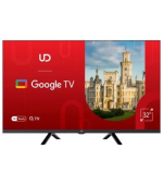 ტელევიზორი: UDTV 32"(81cm)/ UD 32GW5210 Google TV 16:9 1366x768 178*/178* 200cd/m2 BT5.0 DVB-T/T2/C/S/S2, Cl+ HDMIx2 USB2.0 2x8W VESA 200x200