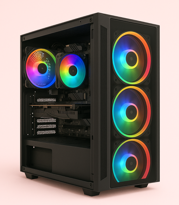 case კომპიუტერი: I5 10400F • GTX 1650 4GB • 16GB DDR4 • 512GB M.2 Nvme SSD - Image 1